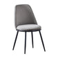 Velvet Scandinavian Dining Room Side Chair Parsons Matte Finish Dining Chair Dark Gray 1 Piece Black Clearhalo ' kitchen&dining_furn' 'Dining Chairs' 'Dining Tables & Seating' 'dining_chair' 'furn' 'furn_dining_chair' 'Furniture' 'furniture_dining_chair' 'Kitchen & Dining Furniture' 'kitchen' 4096804