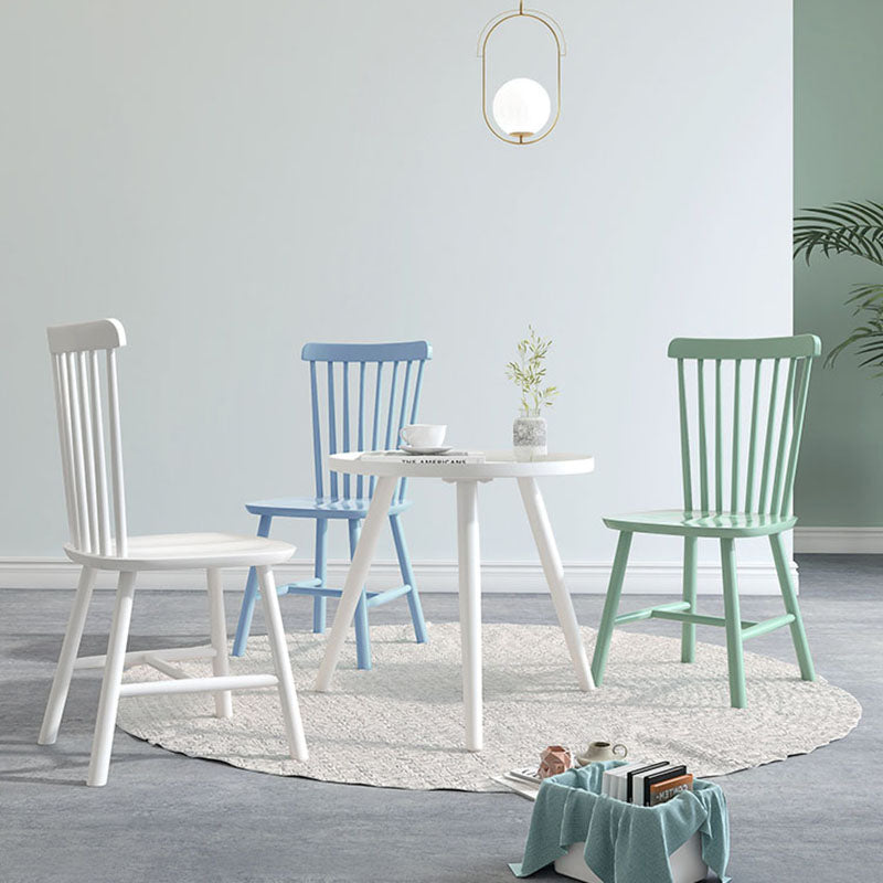 Indoor Scandinavian Side Chair Wood Upholstered Windsor Back Dining Room Chair (Set of 2) Clearhalo ' kitchen&dining_furn' 'Dining Chairs' 'Dining Tables & Seating' 'dining_chair' 'furn' 'furn_dining_chair' 'Furniture' 'furniture_dining_chair' 'Kitchen & Dining Furniture' 'kitchen' 4096822