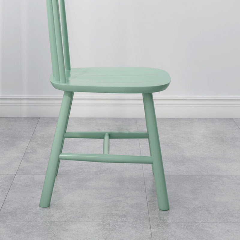 Indoor Scandinavian Side Chair Wood Upholstered Windsor Back Dining Room Chair (Set of 2) Clearhalo ' kitchen&dining_furn' 'Dining Chairs' 'Dining Tables & Seating' 'dining_chair' 'furn' 'furn_dining_chair' 'Furniture' 'furniture_dining_chair' 'Kitchen & Dining Furniture' 'kitchen' 4096828