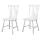 Indoor Scandinavian Side Chair Wood Upholstered Windsor Back Dining Room Chair (Set of 2) White Clearhalo ' kitchen&dining_furn' 'Dining Chairs' 'Dining Tables & Seating' 'dining_chair' 'furn' 'furn_dining_chair' 'Furniture' 'furniture_dining_chair' 'Kitchen & Dining Furniture' 'kitchen' 4096830