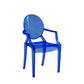 Nordic Style Plastic Dining Armchair Open Back Dining Side Chair for Home Use Dark Blue 1 Piece Clearhalo ' kitchen&dining_furn' 'Dining Chairs' 'Dining Tables & Seating' 'dining_chair' 'furn' 'furn_dining_chair' 'Furniture' 'furniture_dining_chair' 'Kitchen & Dining Furniture' 'kitchen' 4096854
