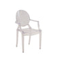 Nordic Style Plastic Dining Armchair Open Back Dining Side Chair for Home Use Clear 1 Piece Clearhalo ' kitchen&dining_furn' 'Dining Chairs' 'Dining Tables & Seating' 'dining_chair' 'furn' 'furn_dining_chair' 'Furniture' 'furniture_dining_chair' 'Kitchen & Dining Furniture' 'kitchen' 4096863