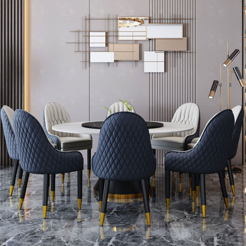 Scandinavian Indoor Arm Chair Upholstered Parsons Back Wood Dining Room Chair Clearhalo ' kitchen&dining_furn' 'Dining Chairs' 'Dining Tables & Seating' 'dining_chair' 'furn' 'furn_dining_chair' 'Furniture' 'furniture_dining_chair' 'Kitchen & Dining Furniture' 'kitchen' 4096867