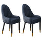 Scandinavian Indoor Arm Chair Upholstered Parsons Back Wood Dining Room Chair Blue 2 Piece Set Clearhalo ' kitchen&dining_furn' 'Dining Chairs' 'Dining Tables & Seating' 'dining_chair' 'furn' 'furn_dining_chair' 'Furniture' 'furniture_dining_chair' 'Kitchen & Dining Furniture' 'kitchen' 4096870