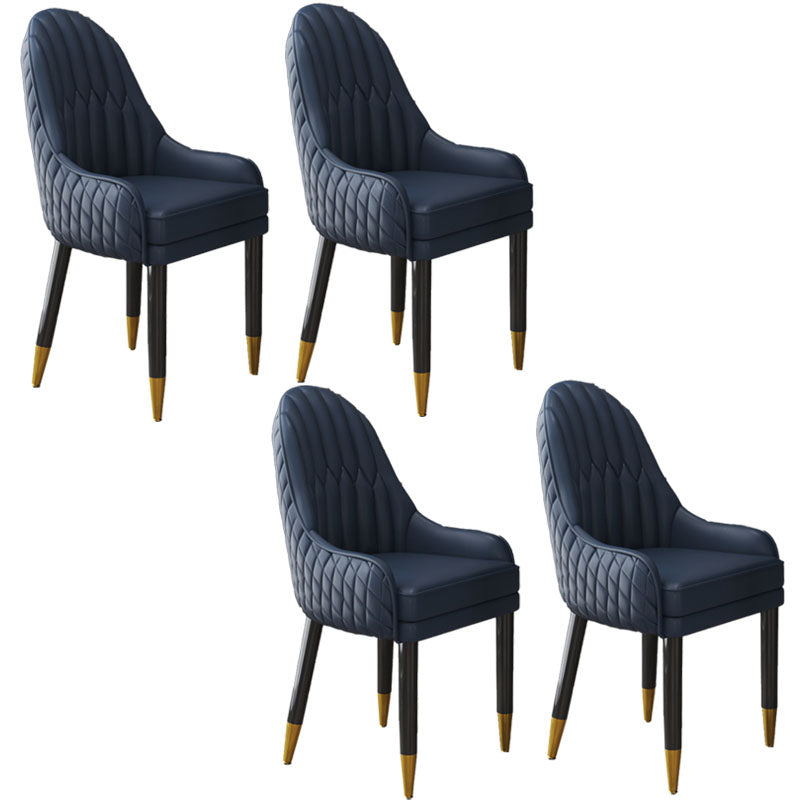 Scandinavian Indoor Arm Chair Upholstered Parsons Back Wood Dining Room Chair Blue 4 Piece Set Clearhalo ' kitchen&dining_furn' 'Dining Chairs' 'Dining Tables & Seating' 'dining_chair' 'furn' 'furn_dining_chair' 'Furniture' 'furniture_dining_chair' 'Kitchen & Dining Furniture' 'kitchen' 4096872