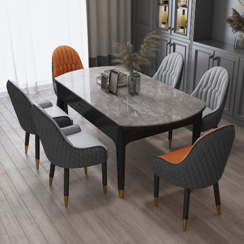 Scandinavian Indoor Arm Chair Upholstered Parsons Back Wood Dining Room Chair Clearhalo ' kitchen&dining_furn' 'Dining Chairs' 'Dining Tables & Seating' 'dining_chair' 'furn' 'furn_dining_chair' 'Furniture' 'furniture_dining_chair' 'Kitchen & Dining Furniture' 'kitchen' 4096874
