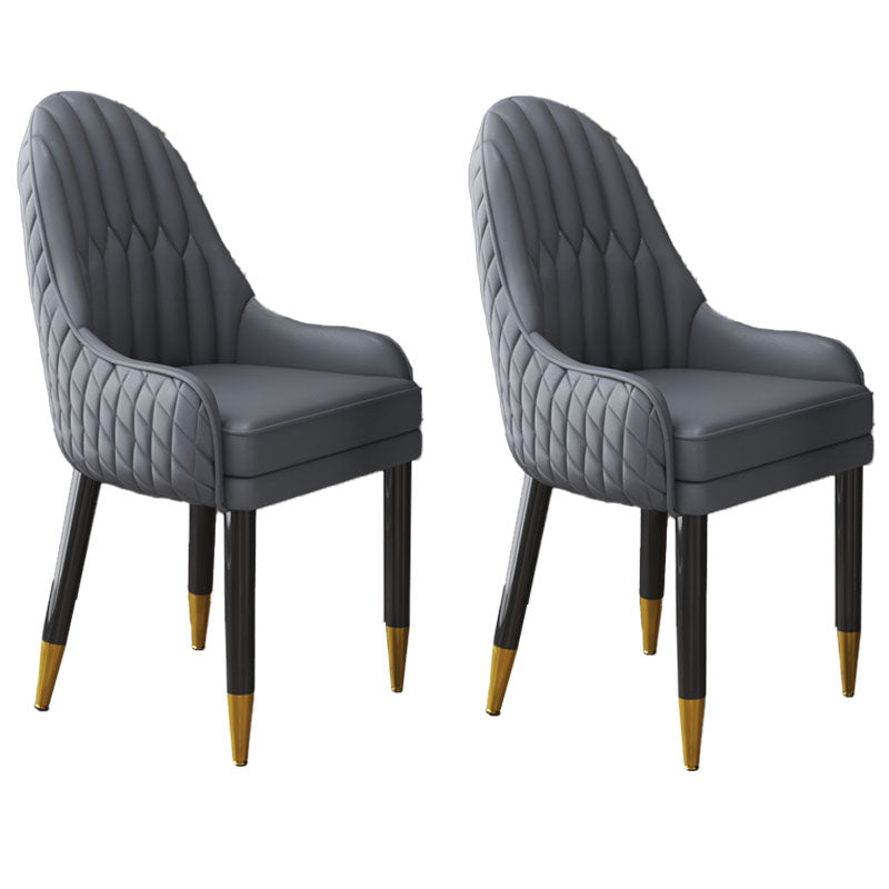 Scandinavian Indoor Arm Chair Upholstered Parsons Back Wood Dining Room Chair Grey 2 Piece Set Clearhalo ' kitchen&dining_furn' 'Dining Chairs' 'Dining Tables & Seating' 'dining_chair' 'furn' 'furn_dining_chair' 'Furniture' 'furniture_dining_chair' 'Kitchen & Dining Furniture' 'kitchen' 4096875