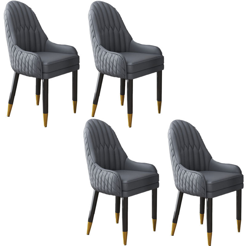Scandinavian Indoor Arm Chair Upholstered Parsons Back Wood Dining Room Chair Grey 4 Piece Set Clearhalo ' kitchen&dining_furn' 'Dining Chairs' 'Dining Tables & Seating' 'dining_chair' 'furn' 'furn_dining_chair' 'Furniture' 'furniture_dining_chair' 'Kitchen & Dining Furniture' 'kitchen' 4096877