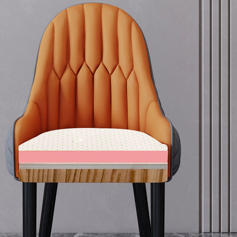 Scandinavian Indoor Arm Chair Upholstered Parsons Back Wood Dining Room Chair Clearhalo ' kitchen&dining_furn' 'Dining Chairs' 'Dining Tables & Seating' 'dining_chair' 'furn' 'furn_dining_chair' 'Furniture' 'furniture_dining_chair' 'Kitchen & Dining Furniture' 'kitchen' 4096878