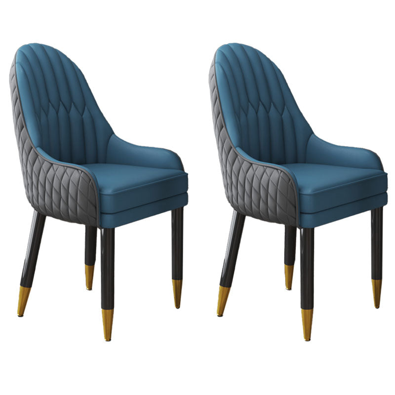 Scandinavian Indoor Arm Chair Upholstered Parsons Back Wood Dining Room Chair Gray-Blue 2 Piece Set Clearhalo ' kitchen&dining_furn' 'Dining Chairs' 'Dining Tables & Seating' 'dining_chair' 'furn' 'furn_dining_chair' 'Furniture' 'furniture_dining_chair' 'Kitchen & Dining Furniture' 'kitchen' 4096895