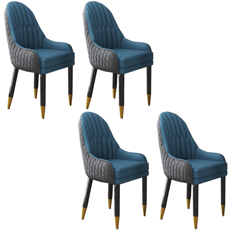 Scandinavian Indoor Arm Chair Upholstered Parsons Back Wood Dining Room Chair Gray-Blue 4 Piece Set Clearhalo ' kitchen&dining_furn' 'Dining Chairs' 'Dining Tables & Seating' 'dining_chair' 'furn' 'furn_dining_chair' 'Furniture' 'furniture_dining_chair' 'Kitchen & Dining Furniture' 'kitchen' 4096896