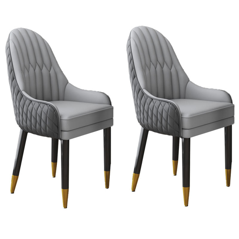 Scandinavian Indoor Arm Chair Upholstered Parsons Back Wood Dining Room Chair Light Gray 2 Piece Set Clearhalo ' kitchen&dining_furn' 'Dining Chairs' 'Dining Tables & Seating' 'dining_chair' 'furn' 'furn_dining_chair' 'Furniture' 'furniture_dining_chair' 'Kitchen & Dining Furniture' 'kitchen' 4096898