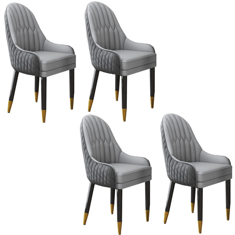 Scandinavian Indoor Arm Chair Upholstered Parsons Back Wood Dining Room Chair Light Gray 4 Piece Set Clearhalo ' kitchen&dining_furn' 'Dining Chairs' 'Dining Tables & Seating' 'dining_chair' 'furn' 'furn_dining_chair' 'Furniture' 'furniture_dining_chair' 'Kitchen & Dining Furniture' 'kitchen' 4096899