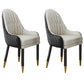 Scandinavian Indoor Arm Chair Upholstered Parsons Back Wood Dining Room Chair Black White 2 Piece Set Clearhalo ' kitchen&dining_furn' 'Dining Chairs' 'Dining Tables & Seating' 'dining_chair' 'furn' 'furn_dining_chair' 'Furniture' 'furniture_dining_chair' 'Kitchen & Dining Furniture' 'kitchen' 4096901