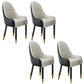 Scandinavian Indoor Arm Chair Upholstered Parsons Back Wood Dining Room Chair Black White 4 Piece Set Clearhalo ' kitchen&dining_furn' 'Dining Chairs' 'Dining Tables & Seating' 'dining_chair' 'furn' 'furn_dining_chair' 'Furniture' 'furniture_dining_chair' 'Kitchen & Dining Furniture' 'kitchen' 4096902