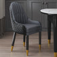 Scandinavian Indoor Arm Chair Upholstered Parsons Back Wood Dining Room Chair Black-Gray 1 Piece Clearhalo ' kitchen&dining_furn' 'Dining Chairs' 'Dining Tables & Seating' 'dining_chair' 'furn' 'furn_dining_chair' 'Furniture' 'furniture_dining_chair' 'Kitchen & Dining Furniture' 'kitchen' 4096903