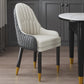 Scandinavian Indoor Arm Chair Upholstered Parsons Back Wood Dining Room Chair Gray-White 1 Piece Clearhalo ' kitchen&dining_furn' 'Dining Chairs' 'Dining Tables & Seating' 'dining_chair' 'furn' 'furn_dining_chair' 'Furniture' 'furniture_dining_chair' 'Kitchen & Dining Furniture' 'kitchen' 4096906