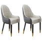 Scandinavian Indoor Arm Chair Upholstered Parsons Back Wood Dining Room Chair Gray-White 2 Piece Set Clearhalo ' kitchen&dining_furn' 'Dining Chairs' 'Dining Tables & Seating' 'dining_chair' 'furn' 'furn_dining_chair' 'Furniture' 'furniture_dining_chair' 'Kitchen & Dining Furniture' 'kitchen' 4096907