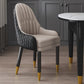 Scandinavian Indoor Arm Chair Upholstered Parsons Back Wood Dining Room Chair Khaki-Black 1 Piece Clearhalo ' kitchen&dining_furn' 'Dining Chairs' 'Dining Tables & Seating' 'dining_chair' 'furn' 'furn_dining_chair' 'Furniture' 'furniture_dining_chair' 'Kitchen & Dining Furniture' 'kitchen' 4096909