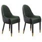 Scandinavian Indoor Arm Chair Upholstered Parsons Back Wood Dining Room Chair Blackish Green 2 Piece Set Clearhalo ' kitchen&dining_furn' 'Dining Chairs' 'Dining Tables & Seating' 'dining_chair' 'furn' 'furn_dining_chair' 'Furniture' 'furniture_dining_chair' 'Kitchen & Dining Furniture' 'kitchen' 4096928