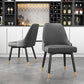 Glam Metal Dining Armless Chairs PU Leather Dining Parsons Chairs for Restaurant Clearhalo ' kitchen&dining_furn' 'Dining Chairs' 'Dining Tables & Seating' 'dining_chair' 'furn' 'furn_dining_chair' 'Furniture' 'furniture_dining_chair' 'Kitchen & Dining Furniture' 'kitchen' 4096940