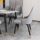 Glam Metal Dining Armless Chairs PU Leather Dining Parsons Chairs for Restaurant Grey 1 Piece Clearhalo ' kitchen&dining_furn' 'Dining Chairs' 'Dining Tables & Seating' 'dining_chair' 'furn' 'furn_dining_chair' 'Furniture' 'furniture_dining_chair' 'Kitchen & Dining Furniture' 'kitchen' 4096964