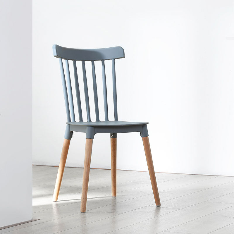 Nordic Style Wood Dining Chair Slat Back Stacking Side Chair for Home Use Clearhalo ' kitchen&dining_furn' 'Dining Chairs' 'Dining Tables & Seating' 'dining_chair' 'furn' 'furn_dining_chair' 'Furniture' 'furniture_dining_chair' 'Kitchen & Dining Furniture' 'kitchen' 4096970