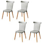 Nordic Style Wood Dining Chair Slat Back Stacking Side Chair for Home Use Grey 4 Piece Set Clearhalo ' kitchen&dining_furn' 'Dining Chairs' 'Dining Tables & Seating' 'dining_chair' 'furn' 'furn_dining_chair' 'Furniture' 'furniture_dining_chair' 'Kitchen & Dining Furniture' 'kitchen' 4096972