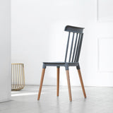 Nordic Style Wood Dining Chair Slat Back Stacking Side Chair for Home Use Clearhalo ' kitchen&dining_furn' 'Dining Chairs' 'Dining Tables & Seating' 'dining_chair' 'furn' 'furn_dining_chair' 'Furniture' 'furniture_dining_chair' 'Kitchen & Dining Furniture' 'kitchen' 4096973