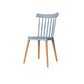 Nordic Style Wood Dining Chair Slat Back Stacking Side Chair for Home Use Gray Blue 1 Piece Clearhalo ' kitchen&dining_furn' 'Dining Chairs' 'Dining Tables & Seating' 'dining_chair' 'furn' 'furn_dining_chair' 'Furniture' 'furniture_dining_chair' 'Kitchen & Dining Furniture' 'kitchen' 4096974
