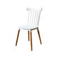 Nordic Style Wood Dining Chair Slat Back Stacking Side Chair for Home Use White 1 Piece Clearhalo ' kitchen&dining_furn' 'Dining Chairs' 'Dining Tables & Seating' 'dining_chair' 'furn' 'furn_dining_chair' 'Furniture' 'furniture_dining_chair' 'Kitchen & Dining Furniture' 'kitchen' 4096985