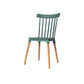 Nordic Style Wood Dining Chair Slat Back Stacking Side Chair for Home Use Blackish Green 1 Piece Clearhalo ' kitchen&dining_furn' 'Dining Chairs' 'Dining Tables & Seating' 'dining_chair' 'furn' 'furn_dining_chair' 'Furniture' 'furniture_dining_chair' 'Kitchen & Dining Furniture' 'kitchen' 4096988