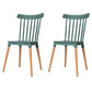 Nordic Style Wood Dining Chair Slat Back Stacking Side Chair for Home Use Blackish Green 2 Piece Set Clearhalo ' kitchen&dining_furn' 'Dining Chairs' 'Dining Tables & Seating' 'dining_chair' 'furn' 'furn_dining_chair' 'Furniture' 'furniture_dining_chair' 'Kitchen & Dining Furniture' 'kitchen' 4096989