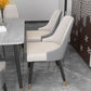 Glam Metal Dining Armless Chairs Upholstered Dining Parsons Chairs for Restaurant Clearhalo ' kitchen&dining_furn' 'Dining Chairs' 'Dining Tables & Seating' 'dining_chair' 'furn' 'furn_dining_chair' 'Furniture' 'furniture_dining_chair' 'Kitchen & Dining Furniture' 'kitchen' 4097012