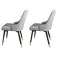 Glam Metal Dining Armless Chairs Upholstered Dining Parsons Chairs for Restaurant Grey 2 Piece Set Clearhalo ' kitchen&dining_furn' 'Dining Chairs' 'Dining Tables & Seating' 'dining_chair' 'furn' 'furn_dining_chair' 'Furniture' 'furniture_dining_chair' 'Kitchen & Dining Furniture' 'kitchen' 4097014