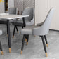 Glam Metal Dining Armless Chairs Upholstered Dining Parsons Chairs for Restaurant Clearhalo ' kitchen&dining_furn' 'Dining Chairs' 'Dining Tables & Seating' 'dining_chair' 'furn' 'furn_dining_chair' 'Furniture' 'furniture_dining_chair' 'Kitchen & Dining Furniture' 'kitchen' 4097020