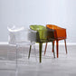 Nordic Style Plastic Dining Armchair Stacking Dining Chair for Restaurant Clearhalo ' kitchen&dining_furn' 'Dining Chairs' 'Dining Tables & Seating' 'dining_chair' 'Furniture' 'furniture_dining_chair' 'Kitchen & Dining Furniture' 'kitchen' 4097027