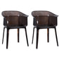 Nordic Style Plastic Dining Armchair Stacking Dining Chair for Restaurant Smoke Gray Set of 2 Clearhalo ' kitchen&dining_furn' 'Dining Chairs' 'Dining Tables & Seating' 'dining_chair' 'Furniture' 'furniture_dining_chair' 'Kitchen & Dining Furniture' 'kitchen' 4097041