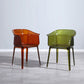 Nordic Style Plastic Dining Armchair Stacking Dining Chair for Restaurant Clearhalo ' kitchen&dining_furn' 'Dining Chairs' 'Dining Tables & Seating' 'dining_chair' 'Furniture' 'furniture_dining_chair' 'Kitchen & Dining Furniture' 'kitchen' 4097050