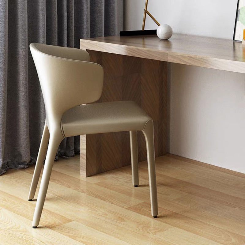 Contemporary Style Metal Dining Side Chair Dining Armless Side Chairs for Kitchen Clearhalo ' kitchen&dining_furn' 'Dining Chairs' 'Dining Tables & Seating' 'dining_chair' 'furn' 'furn_dining_chair' 'Furniture' 'furniture_dining_chair' 'Kitchen & Dining Furniture' 'kitchen' 4097057