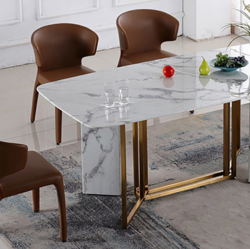 Contemporary Style Metal Dining Side Chair Dining Armless Side Chairs for Kitchen Clearhalo ' kitchen&dining_furn' 'Dining Chairs' 'Dining Tables & Seating' 'dining_chair' 'furn' 'furn_dining_chair' 'Furniture' 'furniture_dining_chair' 'Kitchen & Dining Furniture' 'kitchen' 4097061