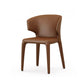 Contemporary Style Metal Dining Side Chair Dining Armless Side Chairs for Kitchen Brown Wingback 1 Piece Clearhalo ' kitchen&dining_furn' 'Dining Chairs' 'Dining Tables & Seating' 'dining_chair' 'furn' 'furn_dining_chair' 'Furniture' 'furniture_dining_chair' 'Kitchen & Dining Furniture' 'kitchen' 4097062