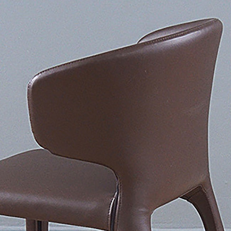 Contemporary Style Metal Dining Side Chair Dining Armless Side Chairs for Kitchen Clearhalo ' kitchen&dining_furn' 'Dining Chairs' 'Dining Tables & Seating' 'dining_chair' 'furn' 'furn_dining_chair' 'Furniture' 'furniture_dining_chair' 'Kitchen & Dining Furniture' 'kitchen' 4097066