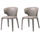 Contemporary Style Metal Dining Side Chair Dining Armless Side Chairs for Kitchen Grey Wingback 2 Piece Set Clearhalo ' kitchen&dining_furn' 'Dining Chairs' 'Dining Tables & Seating' 'dining_chair' 'furn' 'furn_dining_chair' 'Furniture' 'furniture_dining_chair' 'Kitchen & Dining Furniture' 'kitchen' 4097069