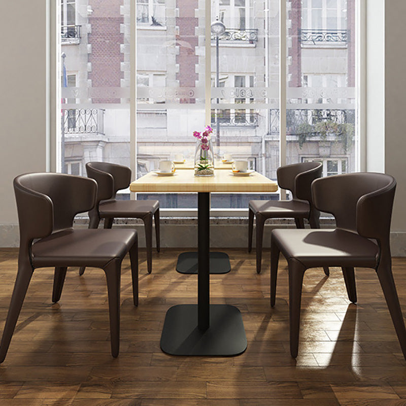 Contemporary Style Metal Dining Side Chair Dining Armless Side Chairs for Kitchen Clearhalo ' kitchen&dining_furn' 'Dining Chairs' 'Dining Tables & Seating' 'dining_chair' 'furn' 'furn_dining_chair' 'Furniture' 'furniture_dining_chair' 'Kitchen & Dining Furniture' 'kitchen' 4097070