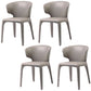 Contemporary Style Metal Dining Side Chair Dining Armless Side Chairs for Kitchen Grey Wingback 4 Piece Set Clearhalo ' kitchen&dining_furn' 'Dining Chairs' 'Dining Tables & Seating' 'dining_chair' 'furn' 'furn_dining_chair' 'Furniture' 'furniture_dining_chair' 'Kitchen & Dining Furniture' 'kitchen' 4097071