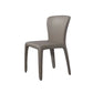 Contemporary Style Metal Dining Side Chair Dining Armless Side Chairs for Kitchen Grey Solid Back 1 Piece Clearhalo ' kitchen&dining_furn' 'Dining Chairs' 'Dining Tables & Seating' 'dining_chair' 'furn' 'furn_dining_chair' 'Furniture' 'furniture_dining_chair' 'Kitchen & Dining Furniture' 'kitchen' 4097072