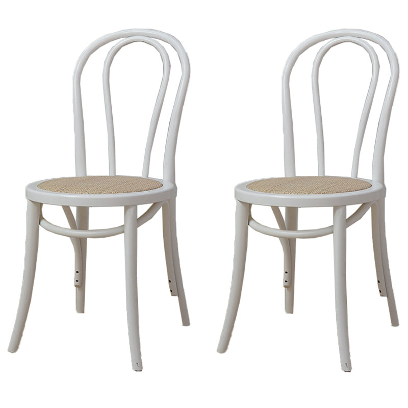 Farmhouse Wood Dining Room Chairs Open Back Dining Armless Chairs for Restaurant White 2 Piece Set Clearhalo ' kitchen&dining_furn' 'Dining Chairs' 'Dining Tables & Seating' 'dining_chair' 'furn' 'furn_dining_chair' 'Furniture' 'furniture_dining_chair' 'Kitchen & Dining Furniture' 'kitchen' 4097086