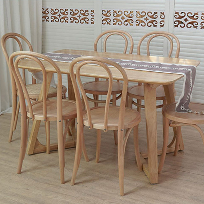 Farmhouse Wood Dining Room Chairs Open Back Dining Armless Chairs for Restaurant Clearhalo ' kitchen&dining_furn' 'Dining Chairs' 'Dining Tables & Seating' 'dining_chair' 'furn' 'furn_dining_chair' 'Furniture' 'furniture_dining_chair' 'Kitchen & Dining Furniture' 'kitchen' 4097099