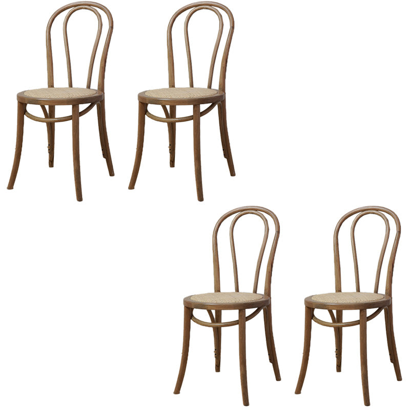 Farmhouse Wood Dining Room Chairs Open Back Dining Armless Chairs for Restaurant Light Brown 4 Piece Set Clearhalo ' kitchen&dining_furn' 'Dining Chairs' 'Dining Tables & Seating' 'dining_chair' 'furn' 'furn_dining_chair' 'Furniture' 'furniture_dining_chair' 'Kitchen & Dining Furniture' 'kitchen' 4097102